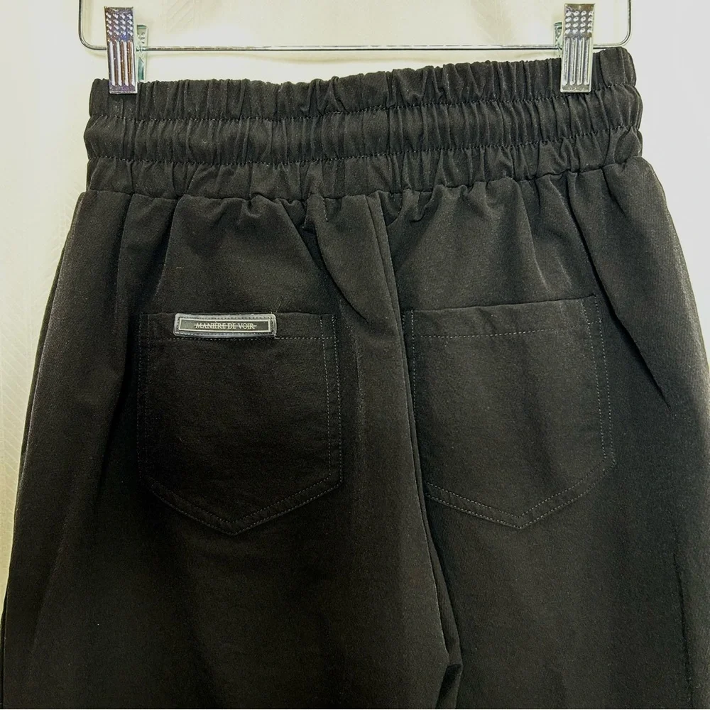 Maniere de Voir black cargo joggers - Picture 4 of 8